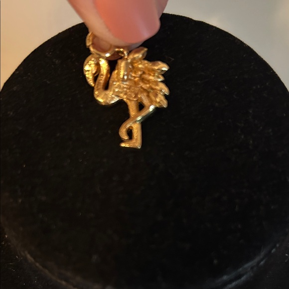 Nolan Miller Pink and Gold Flamingo charm or pendant